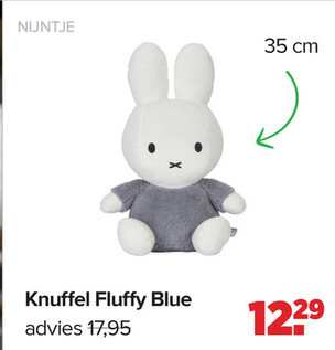 Aanbieding: Nijntje Fluffy Knuffel - 35 cm