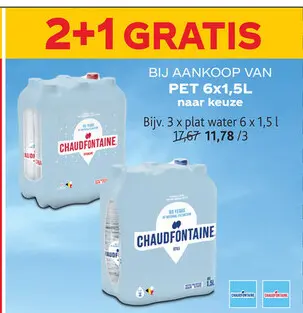 Promotie: CHAUDFONTAINE PET 6x1,5L