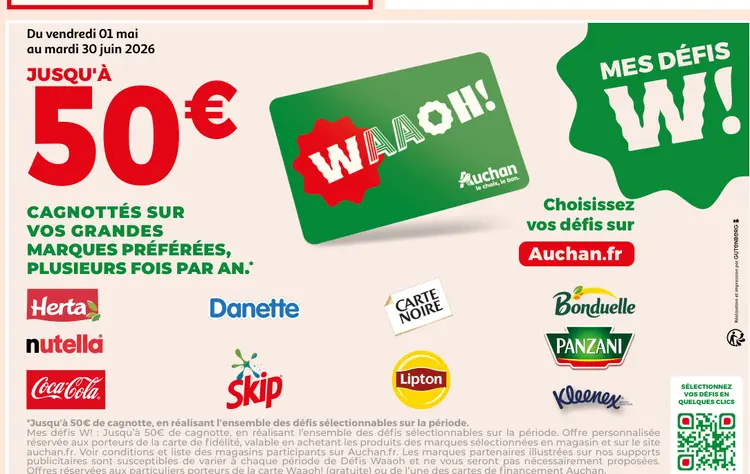Offre: Cagnotte sur vos grandes marques préférées