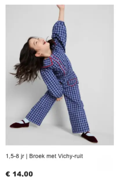 Promotie: Broek met Vichy-ruit