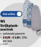Promotie: Strijkplankovertrek