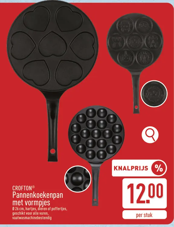 Promotie: Pannenkoekenpan met vormpjes