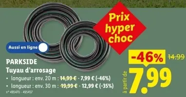 Offre: Tuyau d'arrosage