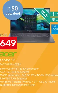 Aanbieding: Acer Aspire 17