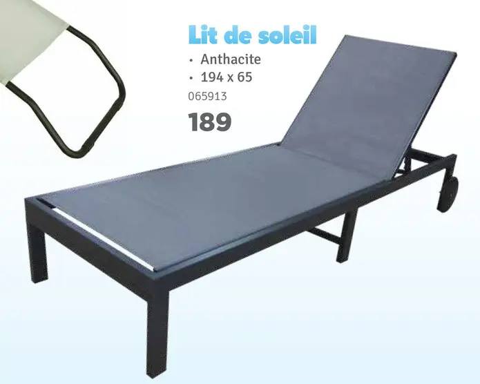 Offre: Lit de soleil