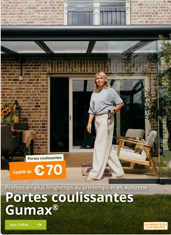 Offre: Portes coulissantes