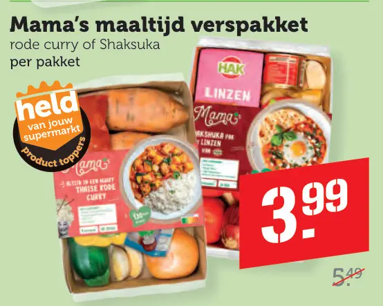 Aanbieding: Mama's maaltijd verspakket
