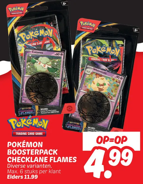 Aanbieding: Pokémon Boosterpack Checklane Flames
