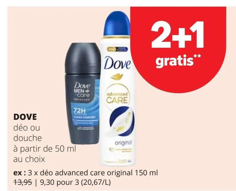 Offre: Déo ou douche
