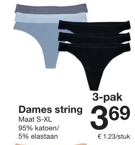 Promotie: Dames string