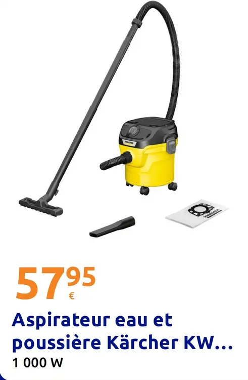 Offre: Aspirateur eau et poussière Kärcher
