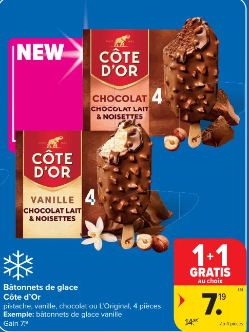 Offre: Bâtonnets de glace