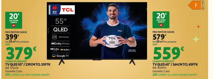 Promotie: Tv qled 55"/139cm TCL 55p7k