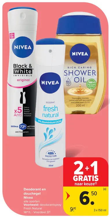 Promotie: Deodorant en douchegel