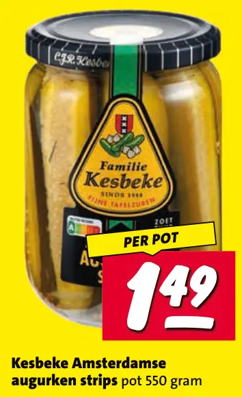 Aanbieding: Amsterdamse augurken strips
