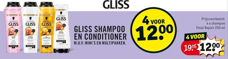 Promotie: Gliss Shampoo en conditioner
