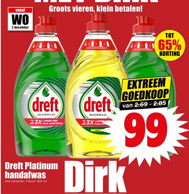 Aanbieding: Dreft Platinum handafwas