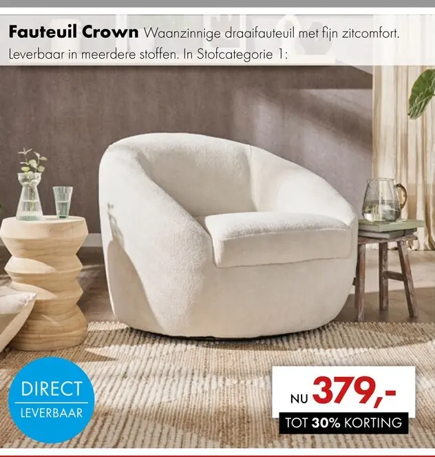Aanbieding: Crown fauteuil