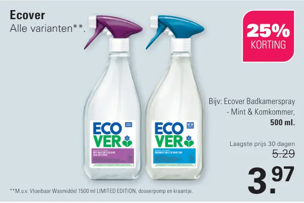 Aanbieding: Schoonmaakmiddelen