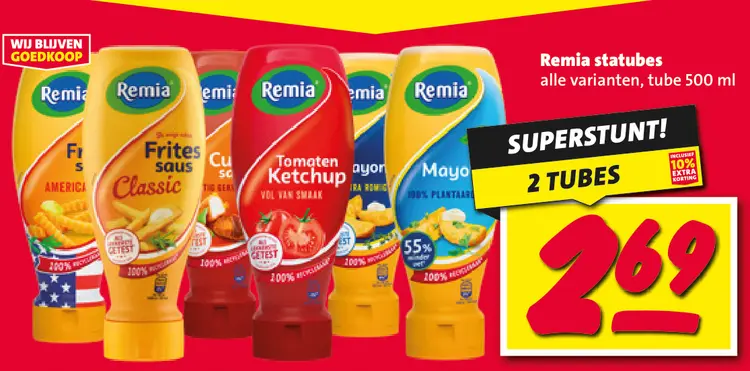 Aanbieding: Remia statubes