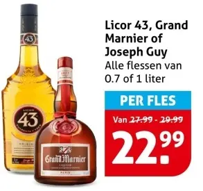 Aanbieding: Licor 43, Grand Marnier of Joseph Guy