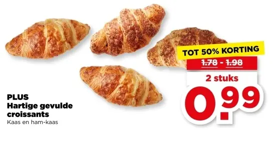 Hartige gevulde croissants