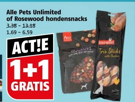 Aanbieding: Alle Pets Unlimited of Rosewood hondensnacks