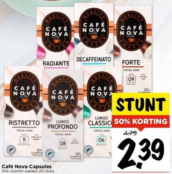 Aanbieding: Café Nova Capsules Alle soorten pakken