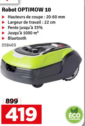 Offre: Robot OPTIMOW 10