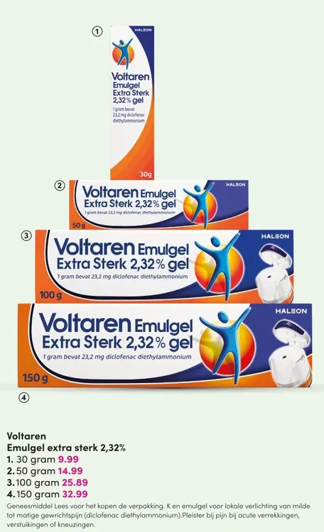 Aanbieding: Voltaren Emulgel extra sterk 2,32%