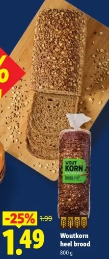 Aanbieding: Woutkorn heel brood