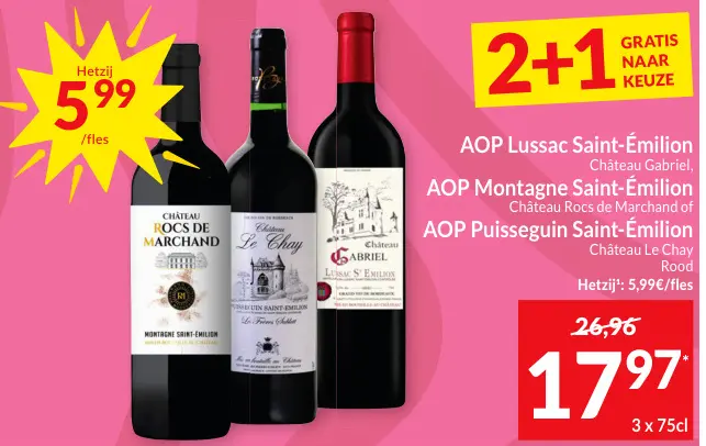 Promotie: AOP Lussac Saint-Émilion,