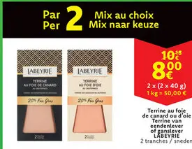 Offre: Terrine au foie de canard ou d'oie