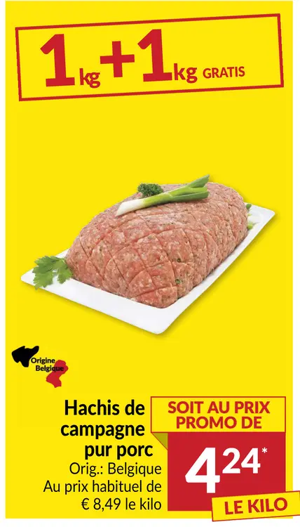 Offre: Hachis de campagne pur porc