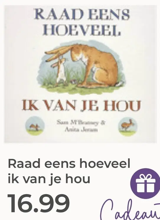 Aanbieding: Raad eens hoeveel ik van je hou
