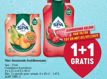 Aanbieding: Niet-bruisende fruitlimonade