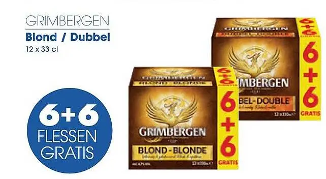 Promotie: Grimbergen Blond / Dubbel