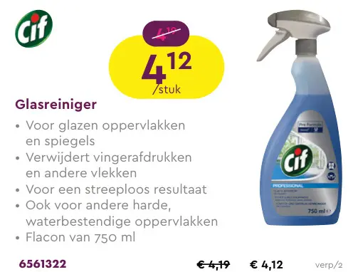 Promotie: Glasreiniger