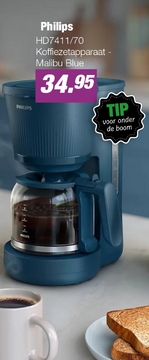 Aanbieding: HD7411/70 Koffiezetapparaat - Malibu Blue