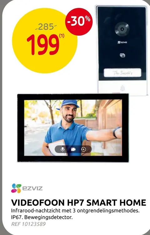 Promotie: Videofoon hp7 smart home