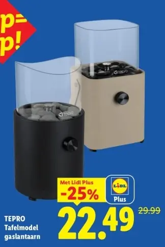 Aanbieding: Tafelmodel gaslantaarn