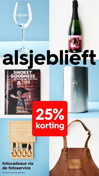 Aanbieding: Fotocadeaus via de fotoservice