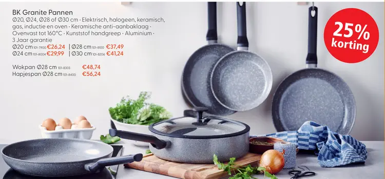 Aanbieding: BK Granite koekenpan Ø20 cm