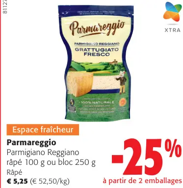 Offre: Parmigiano Reggiano râpé