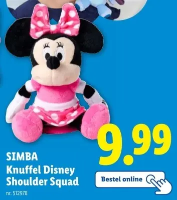 Aanbieding: Knuffel Disney Shoulder Squad