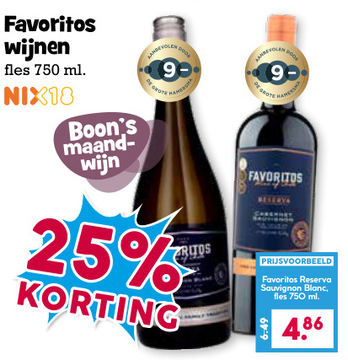 Aanbieding: Favoritos Reserva Sauvignon Blanc