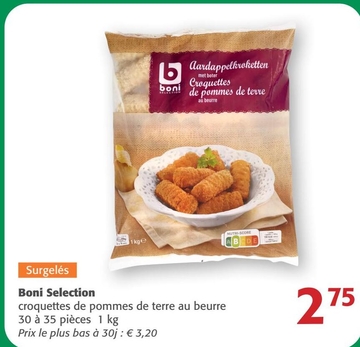 Offre: Boni Selection croquettes de pommes de terre 