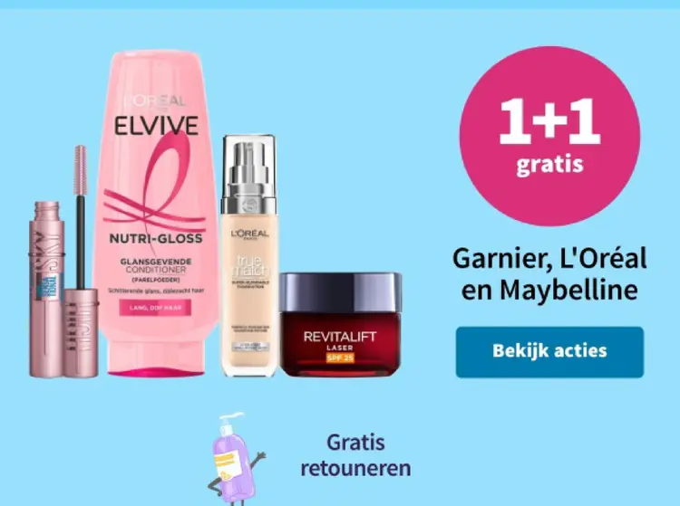 Promotie: Garnier, L'Oréal en Maybelline