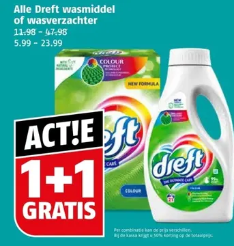 Aanbieding: Alle Dreft wasmiddel of wasverzachter