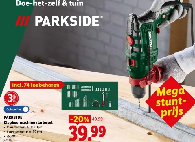 Promotie: Klopboormachine starterset